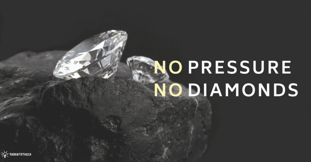 No Pressure, No Diamonds quote