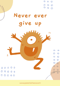 Never ever give up