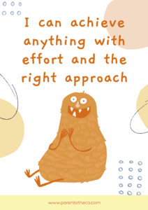 I can achieve anything with effort and the right approach