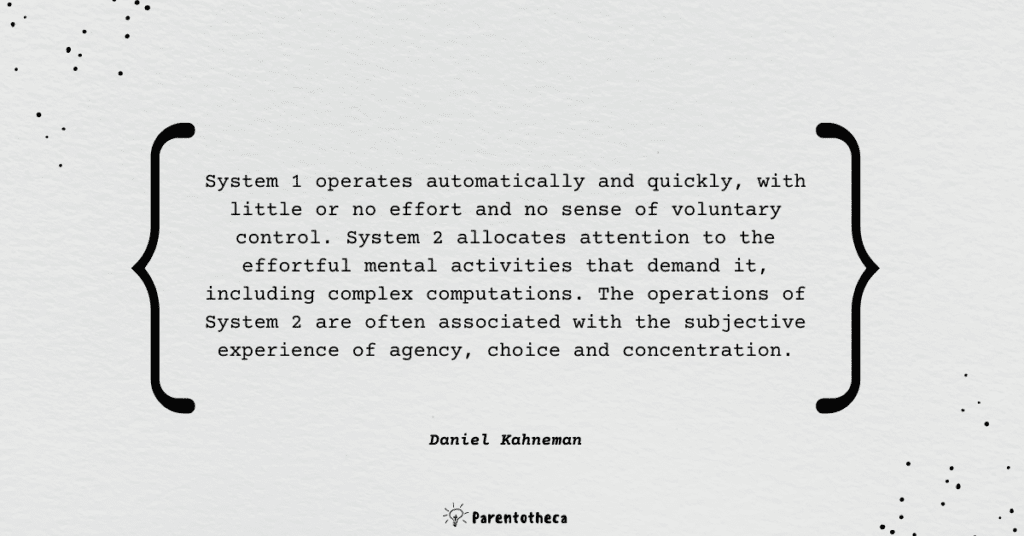 Daniel Kahneman quote thinking fast and slow
