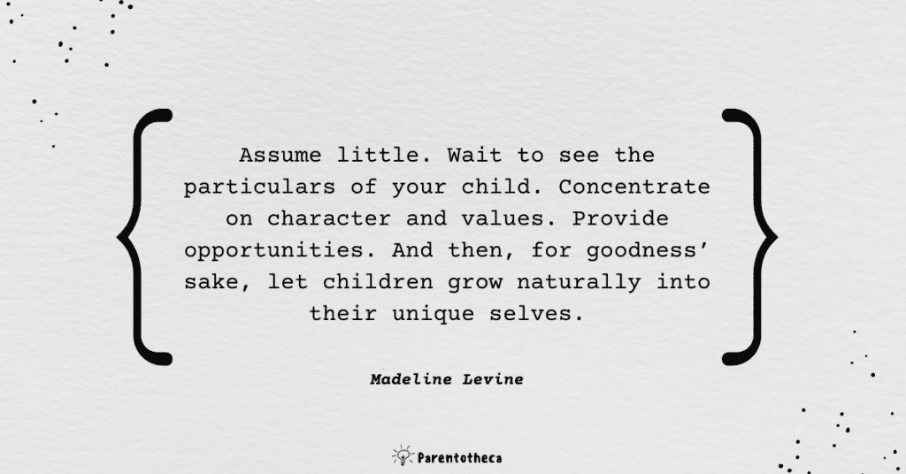 teach your children well madeline levine quote