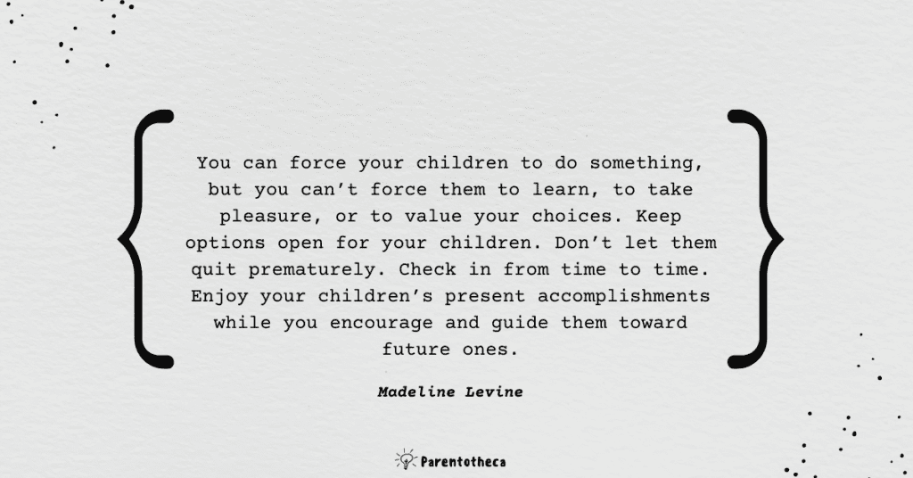 teach your children well madeline levine quote