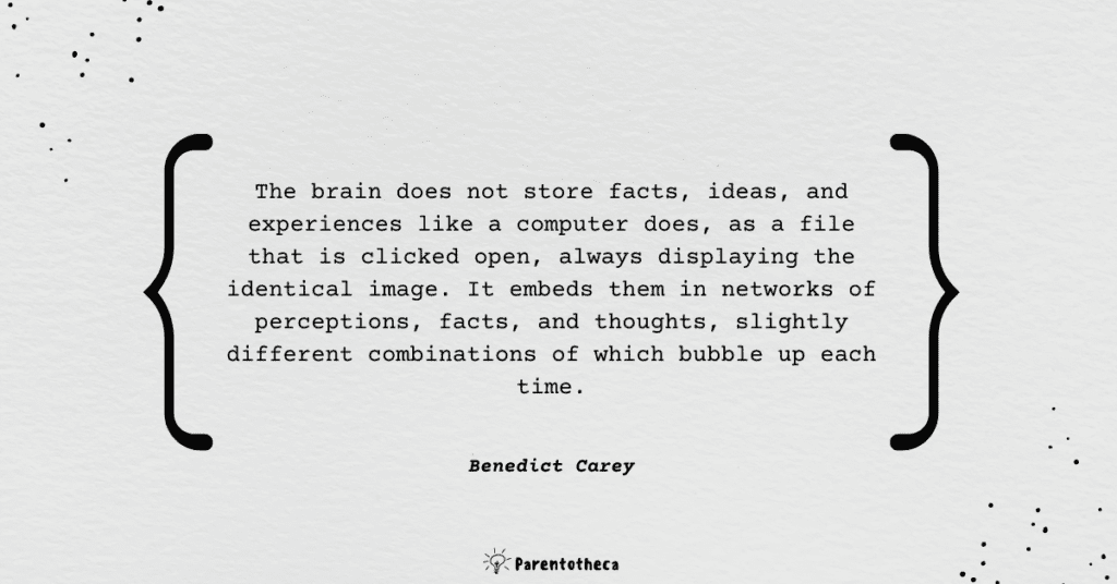 How we learn benedict Carey quote