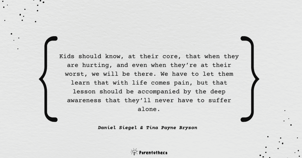 The power of showing up dan siegel and tina bryson quote