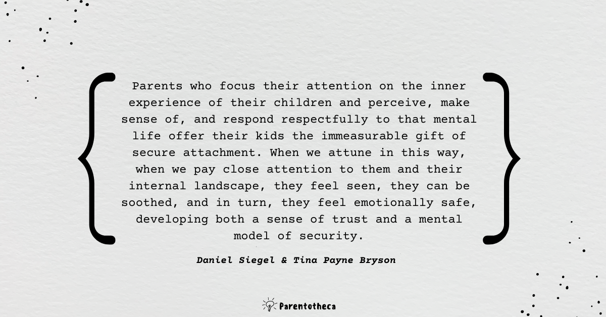 The power of showing up dan siegel and tina bryson quote