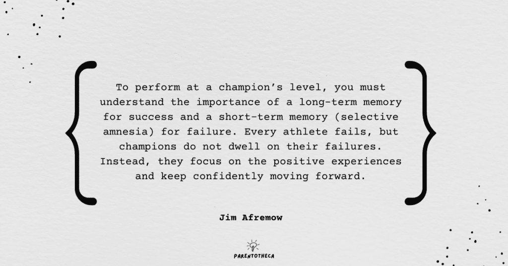 The Champion's mind Jim Afremow quote